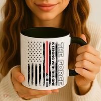 The Force Is Strong With This One USA American Flag Coffee Mug thumb 3