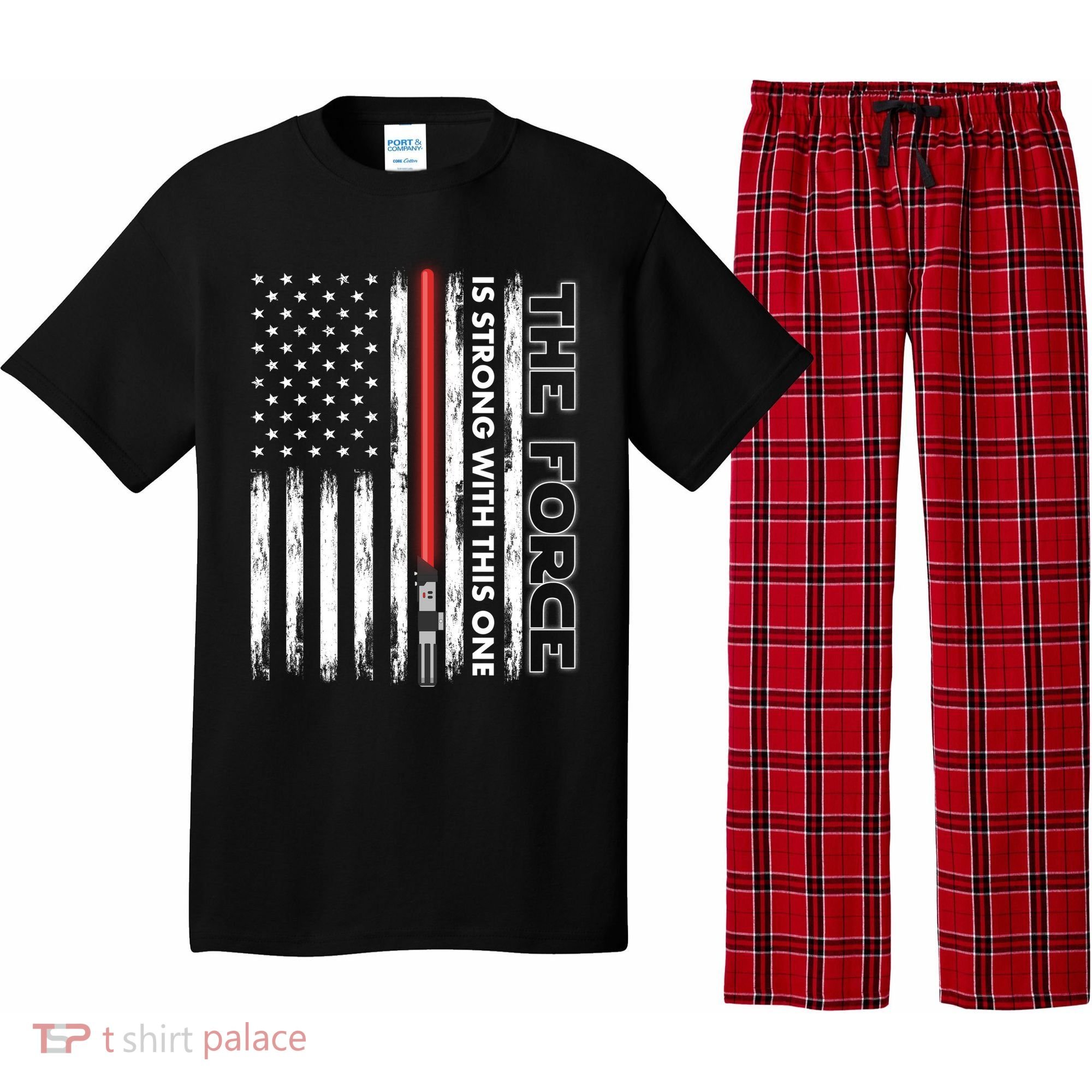 The Force Is Strong With This One USA American Flag Pajama Set