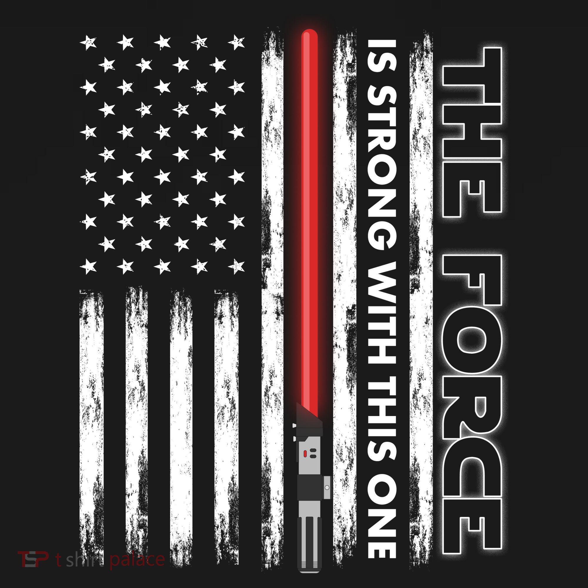 The Force Is Strong With This One USA American Flag Women's Hoodie
