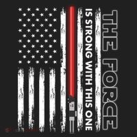 The Force Is Strong With This One USA American Flag Tumbler thumb 3