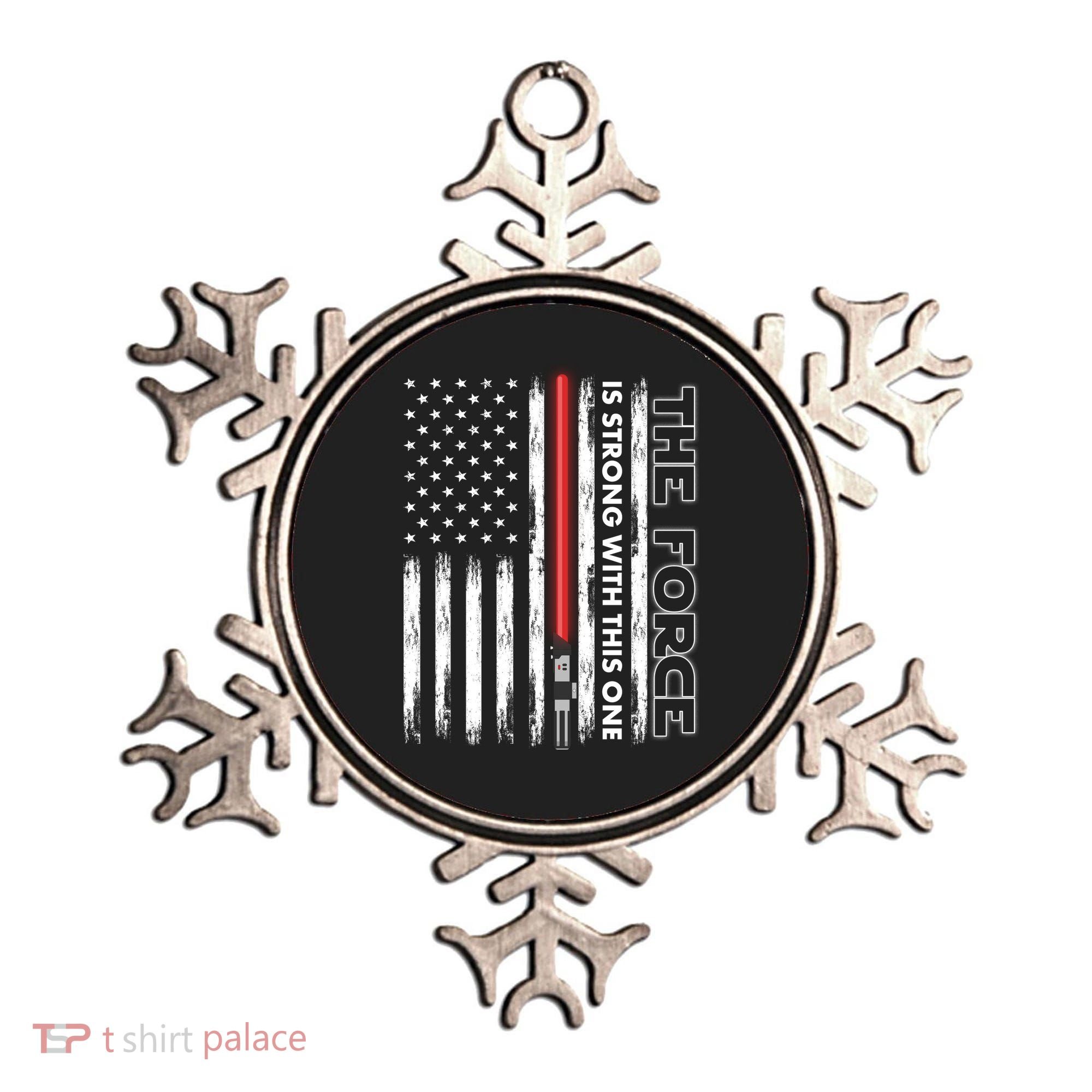 The Force Is Strong With This One USA American Flag Ornament