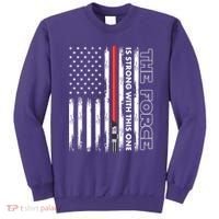 The Force Is Strong With This One USA American Flag Sweatshirt thumb 0