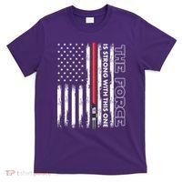 The Force Is Strong With This One USA American Flag T-Shirt thumb 0