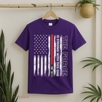 The Force Is Strong With This One USA American Flag T-Shirt thumb 2