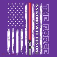 The Force Is Strong With This One USA American Flag T-Shirt thumb 7