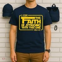 The Faith Is Strong With This One Funny Christian T-Shirt thumb 6