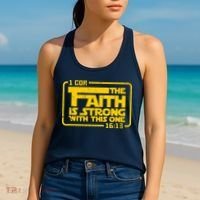 The Faith Is Strong With This One Funny Christian Women's Tank Top thumb 2
