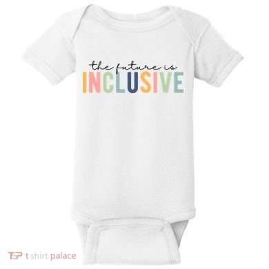 The Future Is Inclusive Colorful Baby Bodysuit