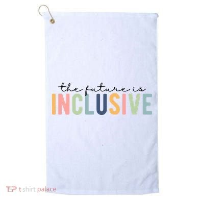 The Future Is Inclusive Colorful Golf Towel