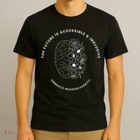 The Future Is Accessible & Inclusive Embrace Neurodiversity T-Shirt thumb 3