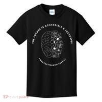 The Future Is Accessible & Inclusive Embrace Neurodiversity Kids T-Shirt thumb 0