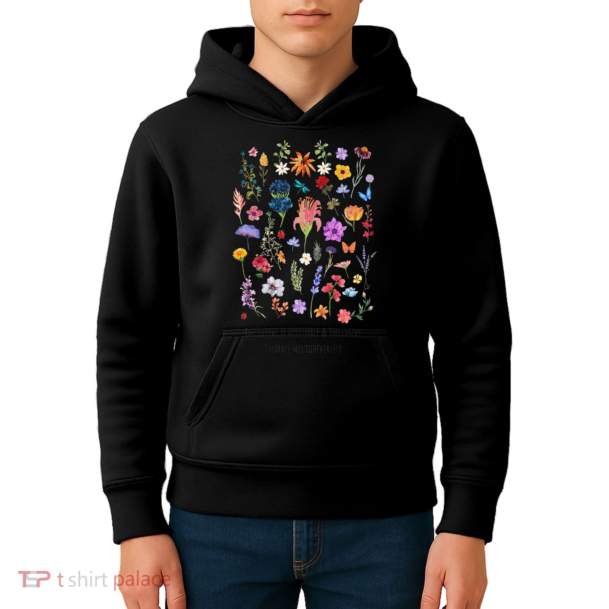 The Future Is Accessible  Inclusive-Embrace Neurodiversity Kids Hoodie