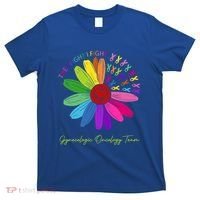 They Fight I Fight Oncology Team Gynecologic Oncology Nurse Funny Gift T-Shirt thumb 0
