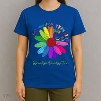 They Fight I Fight Oncology Team Gynecologic Oncology Nurse Funny Gift T-Shirt thumb 4