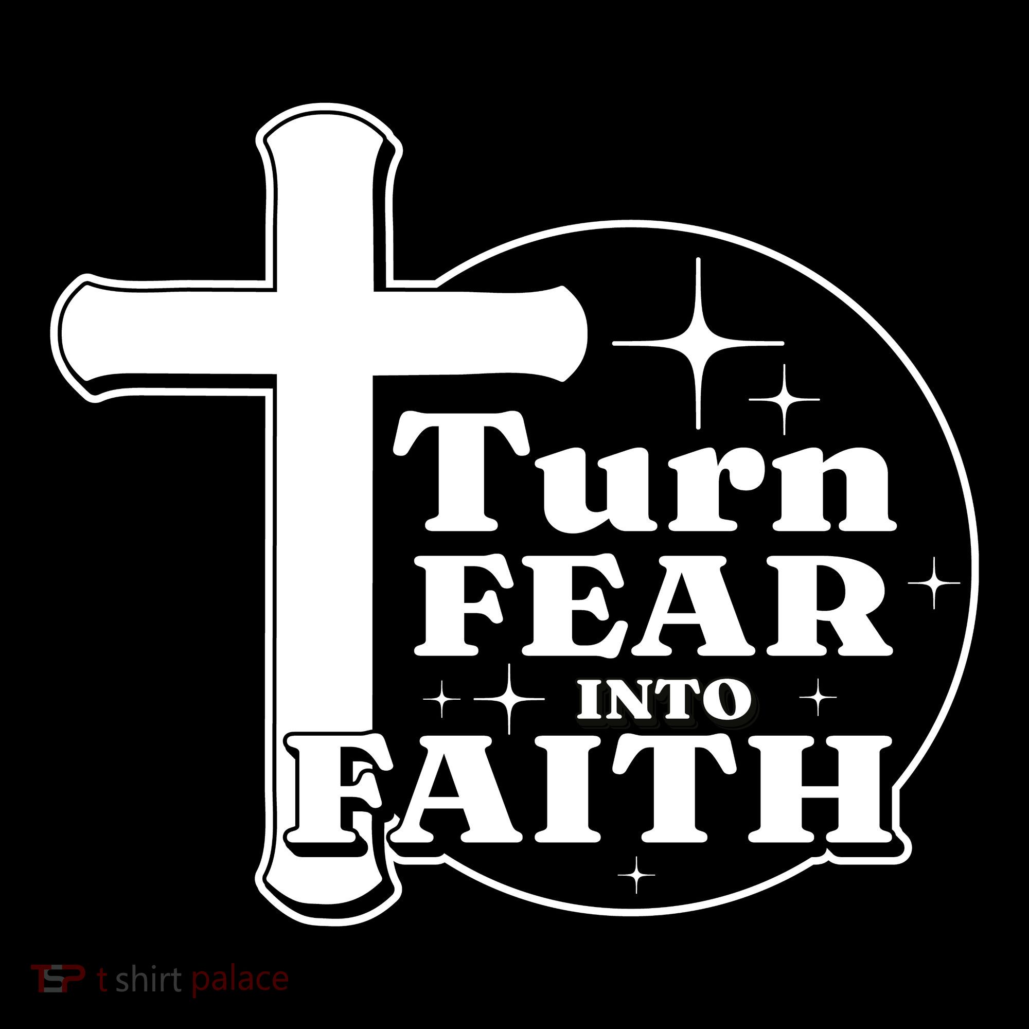 Turn Fear Into Faith Cross Coffee Mug