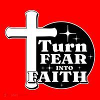 Turn Fear Into Faith Cross Santa Hat thumb 1