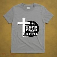 Turn Fear Into Faith Cross T-Shirt thumb 5