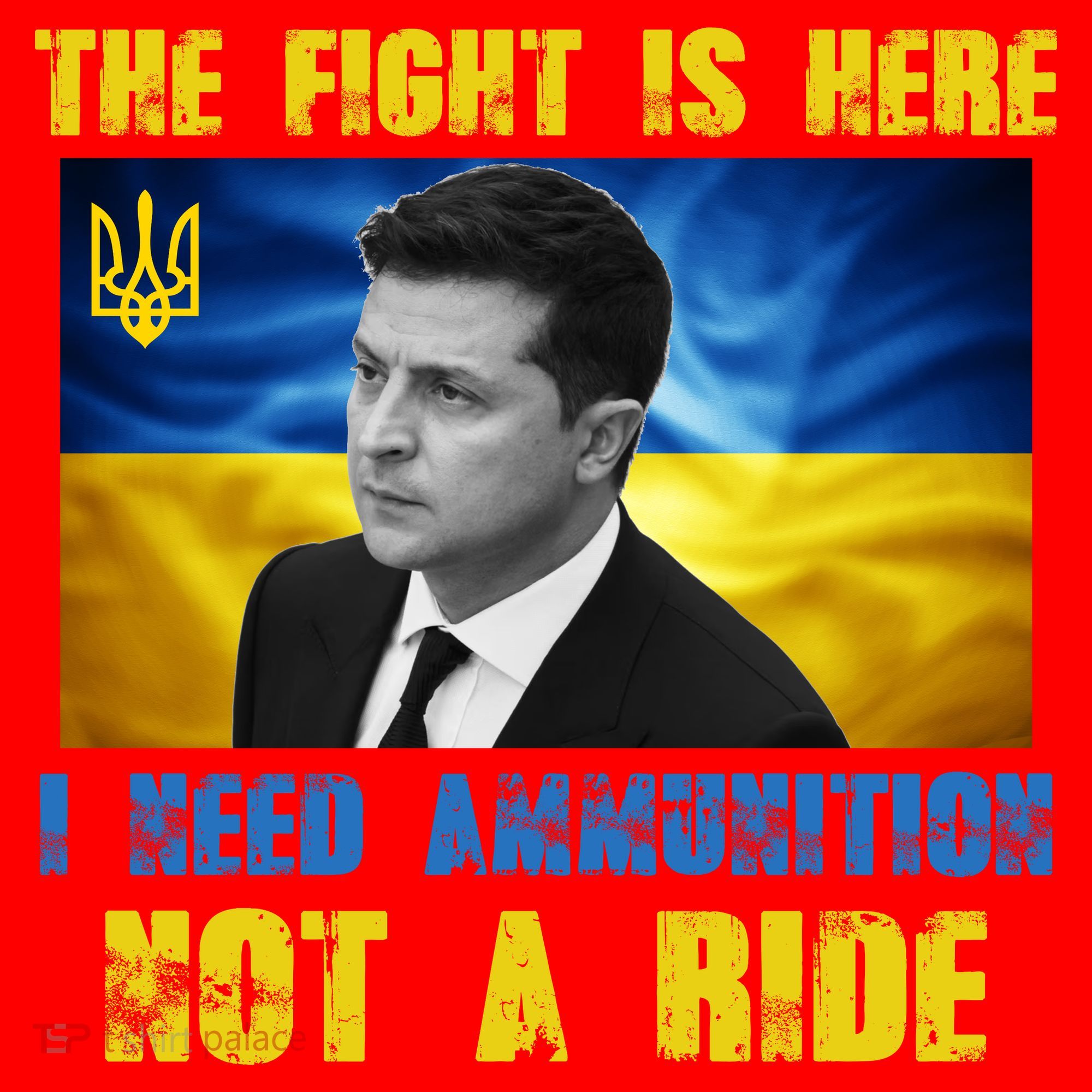 The Fight Is Here I Need Ammunition, Not A Ride Volodymyr Zelensky Ukraine Santa Hat