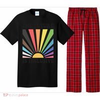 The Future Is Inclusive Lgbt Lesbian Hu Rights Pride Great Gift Pajama Set thumb 0