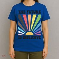 The Future Is Inclusive Lgbt Lesbian Hu Rights Pride Great Gift T-Shirt thumb 4