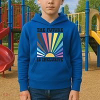 The Future Is Inclusive Lgbt Lesbian Hu Rights Pride Great Gift Kids Hoodie thumb 2
