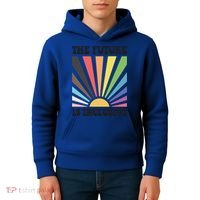The Future Is Inclusive Lgbt Lesbian Hu Rights Pride Great Gift Kids Hoodie thumb 4