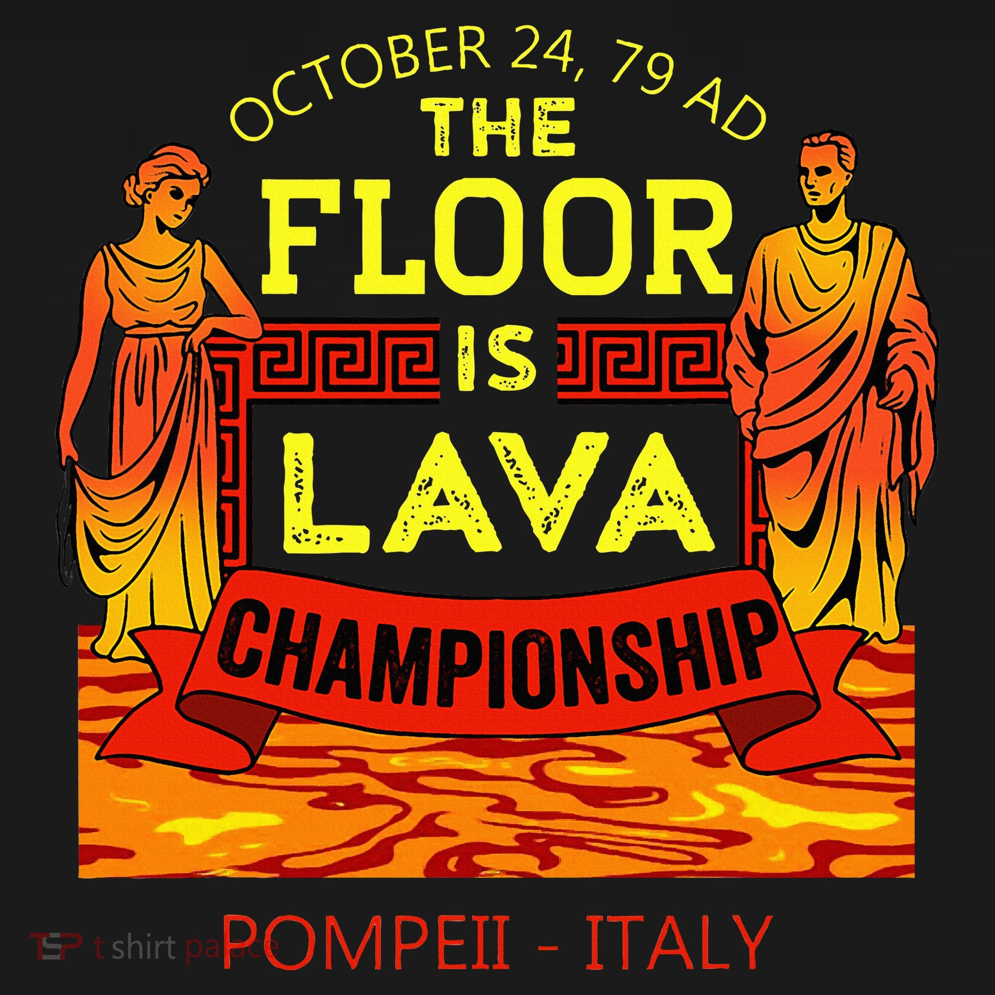 The Floor Is Lava Championship Pompeii Italy  Baby Bodysuit