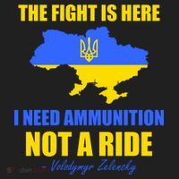 The Fight Is Here I Need Ammunition, Not A Ride Support Ukraine Golf Towel thumb 3