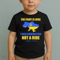 The Fight Is Here I Need Ammunition, Not A Ride Support Ukraine Toddler T-Shirt thumb 2