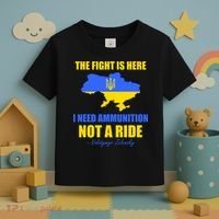 The Fight Is Here I Need Ammunition, Not A Ride Support Ukraine Toddler T-Shirt thumb 3
