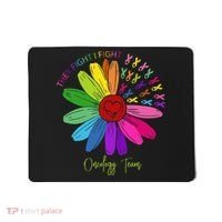 They Fight I Fight Oncology Team Sunflower Mousepad thumb 0
