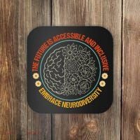 The Future Is Accessible  Inclusive Embrace Neurodiversity Coaster thumb 0