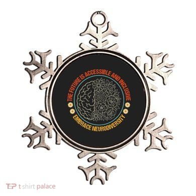 The Future Is Accessible  Inclusive Embrace Neurodiversity Ornament