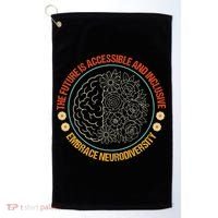 The Future Is Accessible  Inclusive Embrace Neurodiversity Golf Towel thumb 0