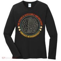 The Future Is Accessible  Inclusive Embrace Neurodiversity Women's Long Sleeve Shirt thumb 0