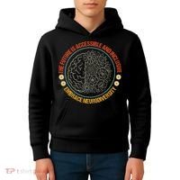 The Future Is Accessible  Inclusive Embrace Neurodiversity Kids Hoodie thumb 4