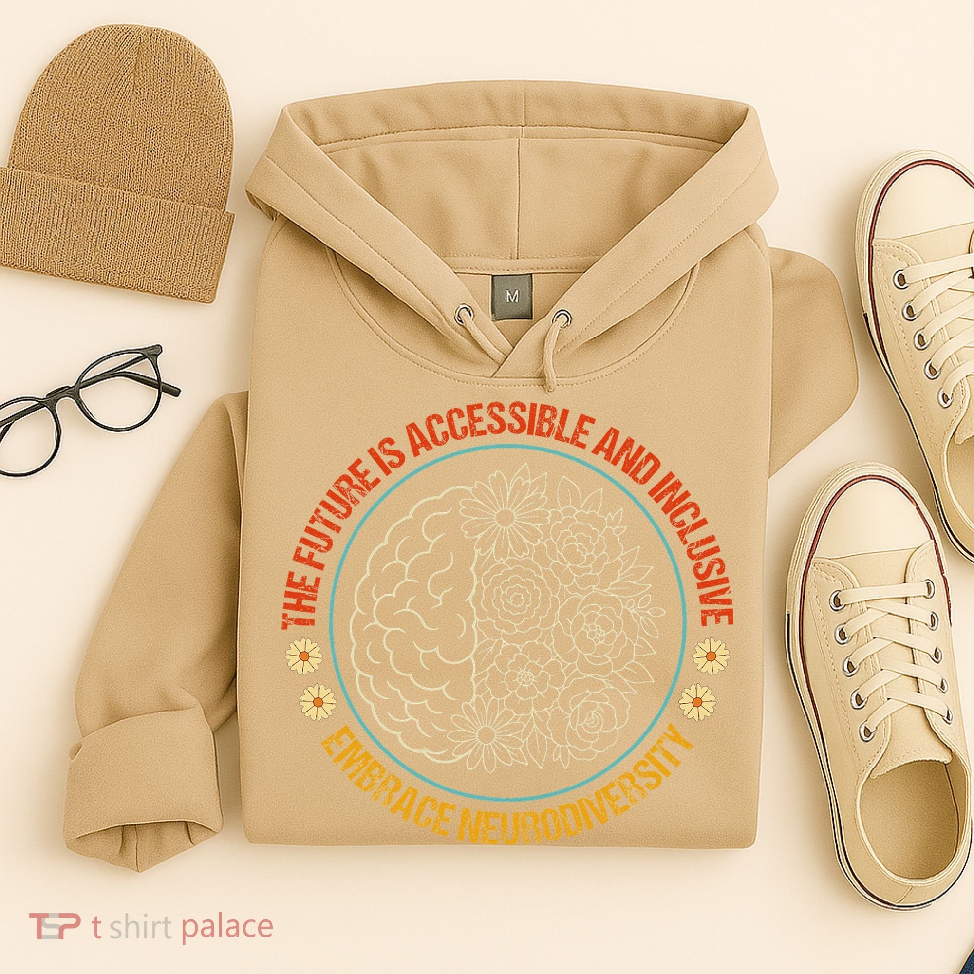 The Future Is Accessible  Inclusive Embrace Neurodiversity Hoodie