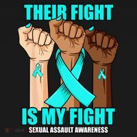 Their Fight Is My Fight Hand Sexual Assault Awareness Sweatshirt thumb 3