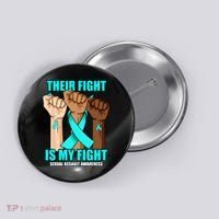 Their Fight Is My Fight Hand Sexual Assault Awareness Button thumb 0