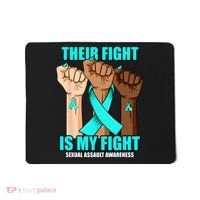 Their Fight Is My Fight Hand Sexual Assault Awareness Mousepad thumb 0