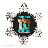 Their Fight Is My Fight Hand Sexual Assault Awareness Ornament thumb 0