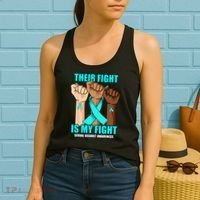 Their Fight Is My Fight Hand Sexual Assault Awareness Women's Tank Top thumb 2