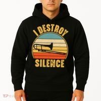 Trombonist Funny I Destroy Silence Trombone Player Hoodie thumb 2