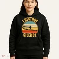 Trombonist Funny I Destroy Silence Trombone Player Hoodie thumb 5