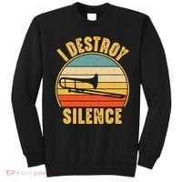 Trombonist Funny I Destroy Silence Trombone Player Sweatshirt thumb 0