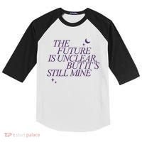 The Future Is Unclear But Its Still Mine Cute Kids Colorblock Raglan Jersey thumb 0