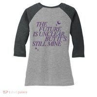The Future Is Unclear But Its Still Mine Cute Women's Tri-Blend 3/4-Sleeve Raglan Shirt thumb 0