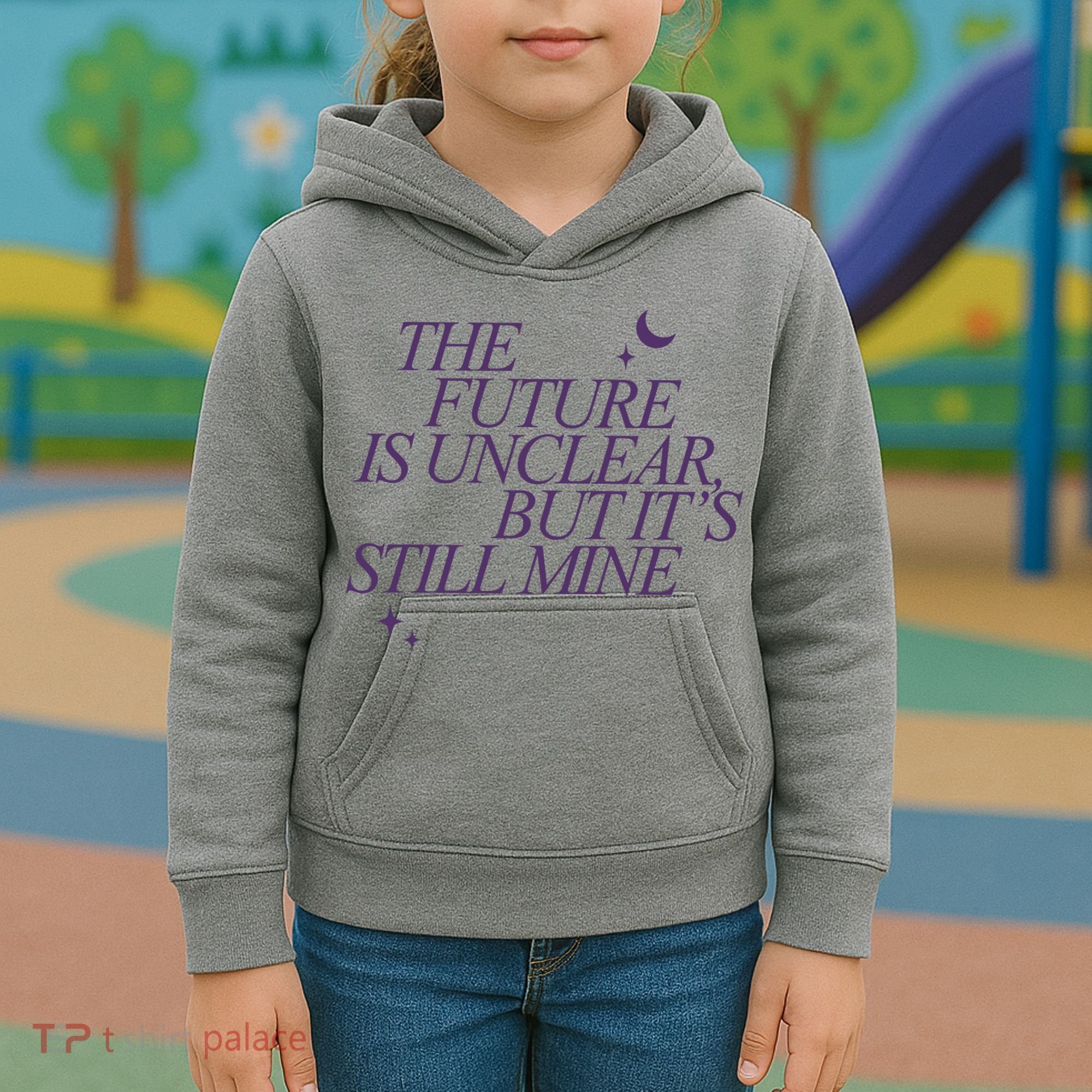 The Future Is Unclear But Its Still Mine Cute Kids Hoodie