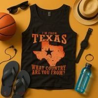Texas Flag IM From Texas What Country Are You From Tank Top thumb 4