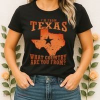 Texas Flag IM From Texas What Country Are You From Women's T-Shirt thumb 2